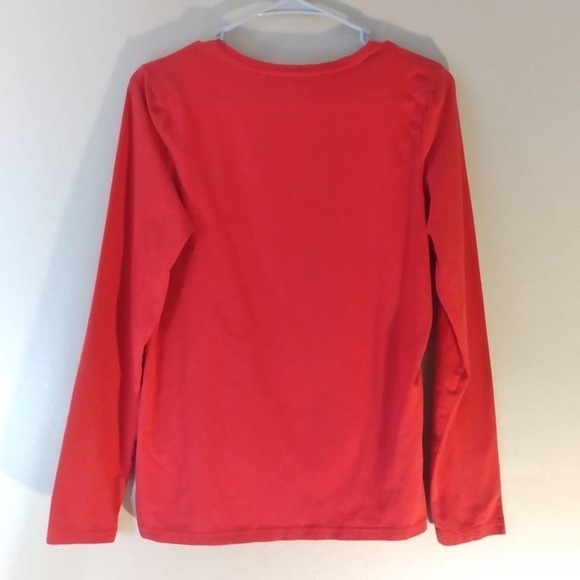 🎈4 FOR $20 Liz Claiborne Christmas Red Snowflake Top - Picture 8 of 8